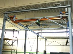 metal structure in HEB 160 beams