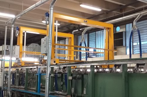 Sistema di trasporto di un impianto di cromatazione